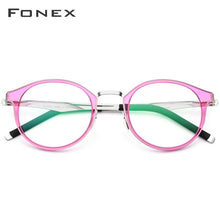 Load image into Gallery viewer, FONEX TR90 Glasses Frame Men Women Vintage Round Prescription Eyeglasses Myopia Optical Frame Spectacles Retro Screwless Eyewear