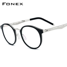 Load image into Gallery viewer, FONEX TR90 Glasses Frame Men Women Vintage Round Prescription Eyeglasses Myopia Optical Frame Spectacles Retro Screwless Eyewear