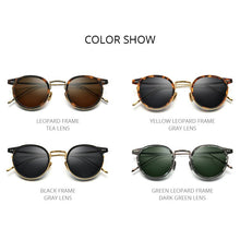 Load image into Gallery viewer, FONEX Titanium Acetate Polarized Sunglasses Men 2023 Retro Vintage Round UV400 Sun Glasses for Women Korean Shades 850