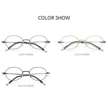 Load image into Gallery viewer, FONEX Titanium Alloy Eyeglasses Men Prescription Glasses Frame Women Oval Myopia Optical Frame Korean Screwless Eyewear F1028