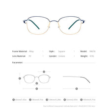 Load image into Gallery viewer, FONEX Titanium Alloy Glasses Frame Men Prescription Eyeglasses Korean Denmark Women Myopia Optical Frame Screwless Eyewear 98618