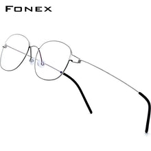Load image into Gallery viewer, FONEX Titanium Alloy Glasses Frame Men Prescription Eyeglasses Korean Women Myopia Optical Frame Screwless Eyewear 98618