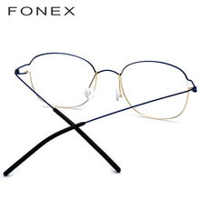 Load image into Gallery viewer, FONEX Titanium Alloy Glasses Frame Men Prescription Eyeglasses Korean Women Myopia Optical Frame Screwless Eyewear 98618