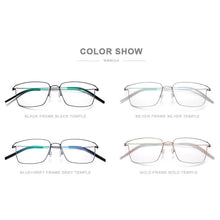 Carica l&#39;immagine nel visualizzatore di Gallery, FONEX Titanium Alloy Glasses Frame Men Prescription Eyeglasses Women Myopia Optical Korean Morten Screwless Eyewear 98624