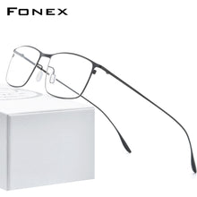 Load image into Gallery viewer, FONEX Titanium Alloy Glasses Frame Men Square Myopia Prescription Eyeglasses Frames 2022  Full Optical Korean Eyewear 8105