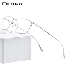 Load image into Gallery viewer, FONEX Titanium Alloy Glasses Frame Men Square Myopia Prescription Eyeglasses Frames 2022  Full Optical Korean Eyewear 8105