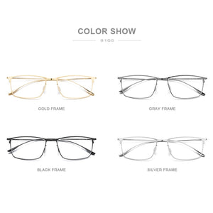 FONEX Titanium Alloy Glasses Frame Men Square Myopia Prescription Eyeglasses Frames 2022  Full Optical Korean Eyewear 8105