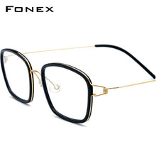 Load image into Gallery viewer, FONEX Titanium Alloy Optical Glasses Men Myopia Denmark Ultralight Prescription Eyeglasses Frame Women Screwless Eyewear 98617