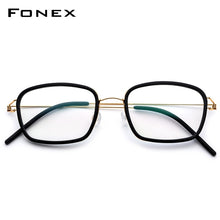 Load image into Gallery viewer, FONEX Titanium Alloy Optical Glasses Men Myopia Denmark Ultralight Prescription Eyeglasses Frame Women Screwless Eyewear 98617