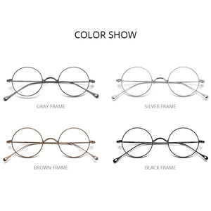 FONEX Titanium Glasses Frame Men Vintage Round Myopia Optical Prescription Eyeglasses Women 2023 Titan Retro Eyewear F85666