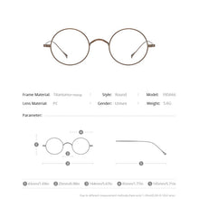 Load image into Gallery viewer, FONEX Titanium Glasses Frame Men Vintage Round Myopia Optical Prescription Eyeglasses Women 2023 Titan Retro Eyewear F85666