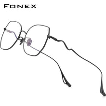 Load image into Gallery viewer, FONEX Titanium Glasses Frame Women Brand Design Oversize Square Eyewear 2023 Prescription Optical Myopia Eyeglasses 8561