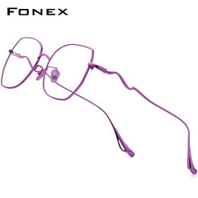 Load image into Gallery viewer, FONEX Titanium Glasses Frame Women Brand Design Oversize Square Eyewear 2023 Prescription Optical Myopia Eyeglasses 8561