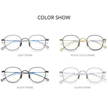 Load image into Gallery viewer, FONEX Titanium Glasses Frame Women Retro Vintage Round Eyewear Prescription Optical Myopia Korean Eyeglasses Frames Men 8554