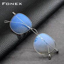 Load image into Gallery viewer, FONEX Titanium Glasses Frame Women Retro Vintage Round Eyewear Prescription Optical Myopia Korean Eyeglasses Frames Men 8554