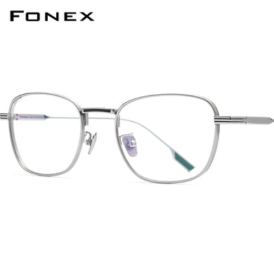 FONEX Titanium Glasses Frame Women Vintage Cat Eye Myopia Optical Prescription Eyeglass Frame Men 2023 Titan Eyewear 8517-1