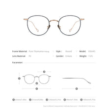 Load image into Gallery viewer, FONEX Titanium Glasses Frame Women Vintage Round Myopia Optical Prescription Eyeglasses Frame Men 2023 Titan Eyewear F85645