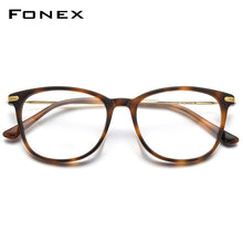 Load image into Gallery viewer, FONEX Titanium Optical Glasses Frame Men 2023 Retro Round Prescription Eyeglasses Women Myopia Acetate Spectacles Eyewear F85667