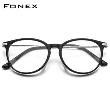 Load image into Gallery viewer, FONEX Titanium Optical Glasses Frame Men 2023 Retro Round Prescription Eyeglasses Women Myopia Acetate Spectacles Eyewear F85669