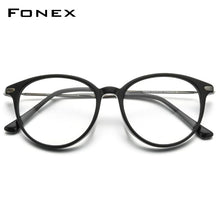 Load image into Gallery viewer, FONEX Titanium Optical Glasses Frame Men 2023 Retro Round Prescription Eyeglasses Women Myopia Acetate Spectacles Eyewear F85669