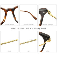 Load image into Gallery viewer, FONEX Titanium Optical Glasses Frame Men 2023 Retro Round Prescription Eyeglasses Women Myopia Acetate Spectacles Eyewear F85667