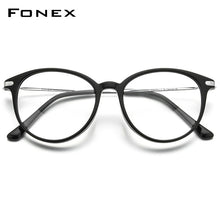 Load image into Gallery viewer, FONEX Titanium Optical Glasses Frame Men 2023 Retro Round Prescription Eyeglasses Women Myopia Acetate Spectacles Eyewear F85669