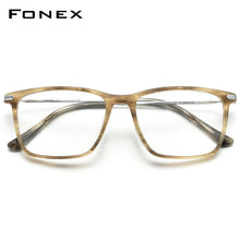 Load image into Gallery viewer, FONEX Titanium Optical Glasses Frame Men 2023 Retro Square Prescription Eyeglasses Women Myopia Acetate Spectacle Eyewear F85668
