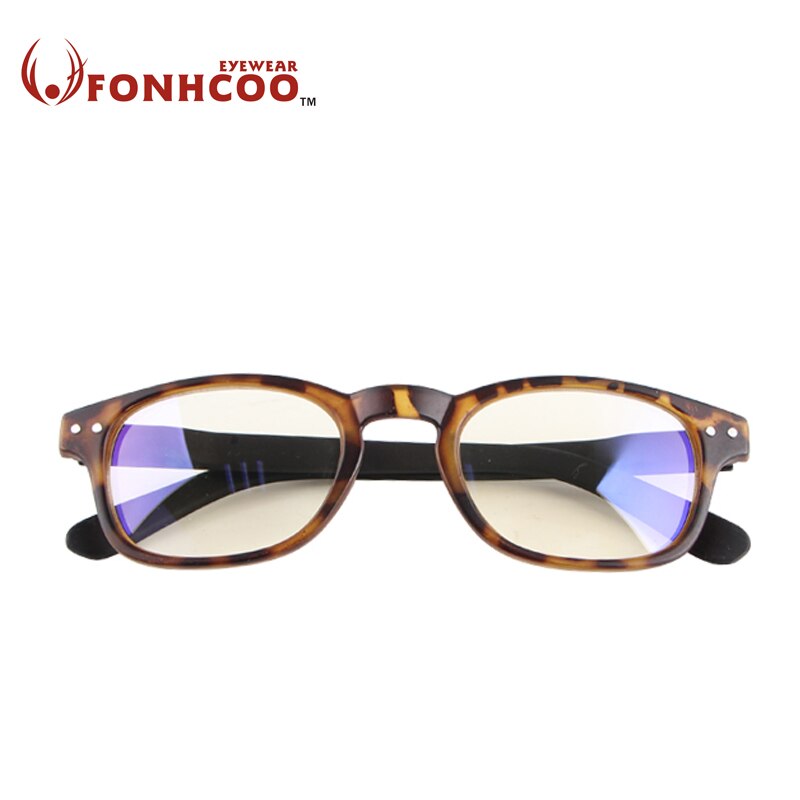 FONHCOO leopard Vintage retro Anti Blue ray Glasses Radiation-Resistant protect goggles computer gaming glasses