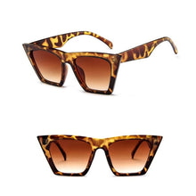 Load image into Gallery viewer, FOOSCK Cat Eye Sunglasses Women Shaped Sun Glasses Female Eyewear Blue Red Lens UV400