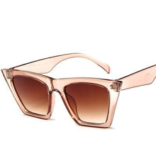 Load image into Gallery viewer, FOOSCK Cat Eye Sunglasses Women Shaped Sun Glasses Female Eyewear Blue Red Lens UV400