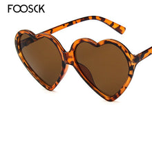 Load image into Gallery viewer, FOOSCK Women Brand Designer  Heart Shape Sunglasses Women Lovely Colorful Clear Eyeglasses Cat Eye Frame Eyewear