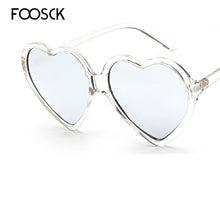 Load image into Gallery viewer, FOOSCK Women Brand Designer  Heart Shape Sunglasses Women Lovely Colorful Clear Eyeglasses Cat Eye Frame Eyewear
