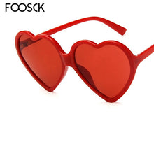 Load image into Gallery viewer, FOOSCK Women Brand Designer  Heart Shape Sunglasses Women Lovely Colorful Clear Eyeglasses Cat Eye Frame Eyewear