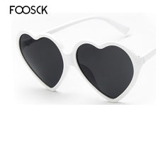Load image into Gallery viewer, FOOSCK Women Brand Designer  Heart Shape Sunglasses Women Lovely Colorful Clear Eyeglasses Cat Eye Frame Eyewear