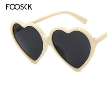 Load image into Gallery viewer, FOOSCK Women Brand Designer  Heart Shape Sunglasses Women Lovely Colorful Clear Eyeglasses Cat Eye Frame Eyewear