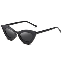Load image into Gallery viewer, FS Sexy Cat Eye Sunglasses Women  Brand Designer Mirror Lens Leopard Print Sun Glasses Black Frame UV400 Shades Eyewear