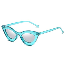 Load image into Gallery viewer, FS Sexy Cat Eye Sunglasses Women  Brand Designer Mirror Lens Leopard Print Sun Glasses Black Frame UV400 Shades Eyewear
