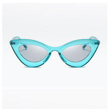 Load image into Gallery viewer, FS Sexy Cat Eye Sunglasses Women  Brand Designer Mirror Lens Leopard Print Sun Glasses Black Frame UV400 Shades Eyewear