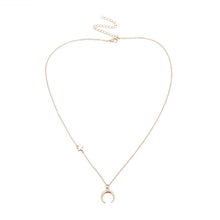 Carica l&#39;immagine nel visualizzatore di Gallery, Boho Collares Wild Star Moon Collana con ciondoli Collana girocollo da donna Coppia catena Collana clavicola Regali di gioielli per gli amanti della moda 
