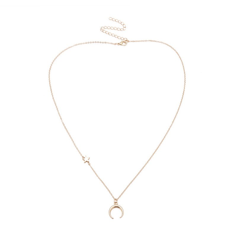 Boho Collares Wild Star Moon Collana con ciondoli Collana girocollo da donna Coppia catena Collana clavicola Regali di gioielli per gli amanti della moda 