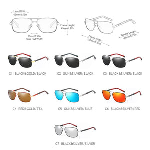 FUQIAN 2023 Occhiali da sole polarizzati quadrati da uomo Anti-riflesso Occhiali da sole per guida con rivestimento a specchio Occhiali da sole UV400 