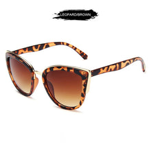 Load image into Gallery viewer, FUQIAN 2023 Cateye Women Sunglasses Vintage Anti-glare Sun Glasses Female Leopard Shades UV400