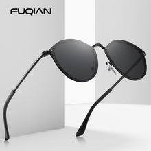 Load image into Gallery viewer, FUQIAN 2023 Round Sunglasses Men Cat Eye Women Sun Glasses Vintage Metal Driving Male Sunglass Black Pink Eyewear UV400