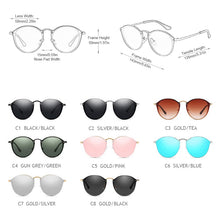 Load image into Gallery viewer, FUQIAN 2023 Round Sunglasses Men Cat Eye Women Sun Glasses Vintage Metal Driving Male Sunglass Black Pink Eyewear UV400