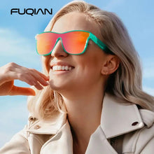 Load image into Gallery viewer, FUQIAN 2022 Fashion Polarized Sunglasses Men Women Luxury Square Black Sun Glasses Male Female Stylish Hiking Driving Eyewear