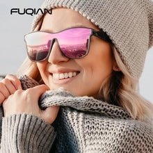 Load image into Gallery viewer, FUQIAN 2022 Fashion Polarized Sunglasses Men Women Luxury Square Black Sun Glasses Male Female Stylish Hiking Driving Eyewear