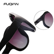 Load image into Gallery viewer, FUQIAN Brand Design Elegant Polarized Oversized Round Sunglasses Women Simple Big Plastic Ladies Sun Glasses UV400