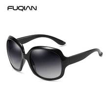 Load image into Gallery viewer, FUQIAN Brand Design Elegant Polarized Oversized Round Sunglasses Women Simple Big Plastic Ladies Sun Glasses UV400