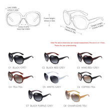 Load image into Gallery viewer, FUQIAN Brand Design Elegant Polarized Oversized Round Sunglasses Women Simple Big Plastic Ladies Sun Glasses UV400