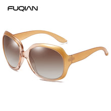 Load image into Gallery viewer, FUQIAN Brand Design Elegant Polarized Oversized Round Sunglasses Women Simple Big Plastic Ladies Sun Glasses UV400